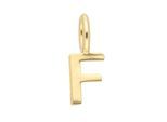 Buchstabenanhänger ADELIA´S "Buchstabenanhänger F 333 Gold ( 8K )", gold, Schmuckanhänger, Damen, F, Gold, Goldanhänger Buchstabe F