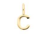 Buchstabenanhänger ADELIA´S "Buchstabenanhänger C 333 Gold ( 8K )", gold, Schmuckanhänger, Damen, C, Gold, Goldanhänger Buchstabe C