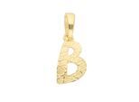 Buchstabenanhänger ADELIA´S "Buchstabenanhänger B 333 Gold ( 8K )", gold, Schmuckanhänger, Damen, B, Gold, Goldanhänger Buchstabe B