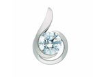 Kettenanhänger ADELIA´S "Anhänger 333 Weißgold ( 8K ) mit Zirkonia", silber, Schmuckanhänger, Damen, mit Zirkonia, Gold, Kettenanhänger, Goldanhänger