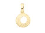 Buchstabenanhänger ADELIA´S "Buchstabenanhänger O 333 Gold ( 8K )", gold, Schmuckanhänger, Damen, Gold, Goldanhänger Buchstabe O