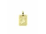 Sternzeichenanhänger ADELIA´S "Sternzeichen Anhänger Waage 333 Gold ( 8K )", gold, Schmuckanhänger, Damen, Waage, Gold, Goldanhänger Waage