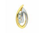 Kettenanhänger ADELIA´S "Anhänger 333 Gold ( 8K ) mit Zirkonia", silber, Schmuckanhänger, Damen, mit Zirkonia, Gold, Kettenanhänger, Goldanhänger