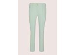 Stoffhose MADELEINE "Jerseyhose Jacquardhose mit grafischem Muster", Damen, Gr. 44, N + K Gr, weiß (salbei, wollweiß), Obermaterial: 66% Baumwolle CO. 30% Polyamid PA. 4% Elasthan EL., Modern, schmal, Hosen Stoffhose, Jacquardhose mit elastischem Bund