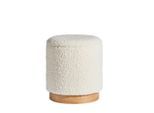 Mid.you Hocker, Creme, Textil, 38x42x38 cm, Wohnzimmer, Hocker, Sitzhocker