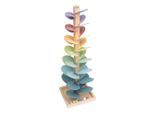 My Baby Lou Kugelbahn Klangbaum, Mehrfarbig, Natur, Holz, Holzwerkstoff, Schima, Sperrholz, 22x67x22 cm, unisex, EN 71, Spielzeug, Kinderspielzeug, Konstruktionsspielzeug