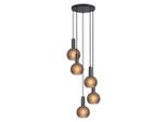 Novel Hängeleuchte, Grau, Schwarz, Metall, Glas, rund,rund, 120 cm, RoHS, CE, Lampen & Leuchten, Innenbeleuchtung, Hängelampen, Pendelleuchten