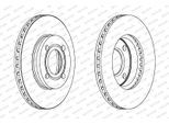 FERODO Bremsscheibe ddf193 256mm 22mm für Audi VW VAG