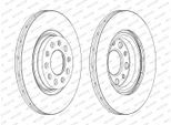 FERODO Bremsscheibe ddf1456c 292mm 22mm für ALFA ROMEO