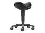 Bimos Allround Sattelhocker mit Rollen Kunstleder schwarz Sitzhöhe 540-800 mm (9473-MG01)