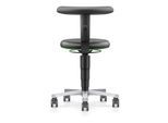 Bimos Labor Hocker Skintec schwarz Sitzhöhe 450-650 mm Flex-Stütze (9463L-4000-3280-1F)