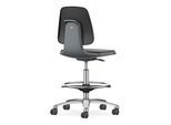 Bimos Arbeitsstuhl Labsit mit Rollen Sitz-H. 560-810 mm Skintec anthrazit (9125-4000-3285-525)