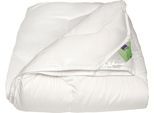 Kunstfaserbettdecke POLYDAUN "Lotus", weiß, B:240cm L:220cm, Bezug: 100% Lyocell (TENCEL™). Füllung: 80% Polyester, 20% Viskose, Bettdecken