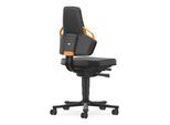 Bimos Arbeitsdrehstuhl Nexxit Skintec Rollen orange Sitzhöhe 450-600mm (9033-4000-3279)