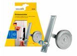 Einlass-Gurtwickler SCHELLENBERG "für das Rollladensystem Maxi, Unterputz-Montage", silber (silberfarben), B:5cm H:20,8cm, Gurtwickler, Rollladen Einlasswickler 18,5 cm Lochabstand, verzinkt