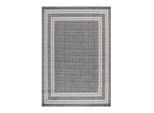 Ayyildiz , Grau , Textil , Bordüre , rechteckig , 120x170 cm , Oeko-Tex® Standard 100 , für Fußbodenheizung geeignet, schmutzabweisend, für Hausstauballergiker geeignet, lichtunempfindlich, antistatisch, waschbar, pflegeleicht, strapazierfähig, leicht zusammenrollbar , Teppiche & Böden, Teppiche, Webteppiche, Flachwebteppiche