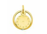 Kettenanhänger ADELIA´S "Anhänger Taufuhr 333 Gold ( 8K ) mit Zirkonia", gold, Schmuckanhänger, Mädchen, mit Zirkonia, Gold, Kettenanhänger, Goldanhänger Taufuhr