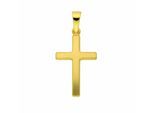 Kreuzkette ADELIA´S "Halskette - Kreuzkette mit Kreuz Anhänger aus 333 Gold", gold, Halsketten, Damen, Gelbgold 333 Gold, Gelbgold 333, Gold, Kreuzkette, Schmuckset mit bis 45 cm stufenlos verstellbarer 925 Silber Halskette