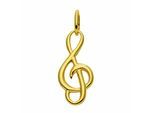 Anhänger Schlüssel ADELIA´S "Anhänger Notenschlüssel 333 Gold ( 8K )", gold, Schmuckanhänger, Damen, Gold, Goldanhänger Notenschlüssel