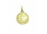 Sternzeichenanhänger ADELIA´S "Sternzeichen Anhänger Wassermann 333 Gold ( 8K )", gold, Schmuckanhänger, Damen, Wassermann, Gold, Goldanhänger Wassermann