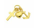 Kettenanhänger ADELIA´S "Anhänger Glaube - Liebe - Hoffnung 333 Gold ( 8K )", gold, Schmuckanhänger, Damen, Gold, Kettenanhänger, Goldanhänger Glaube-Liebe-Hoffnung