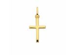 Kreuzkette ADELIA´S "Halskette - Kreuzkette mit Kreuz Anhänger aus 333 Gold", gold, Halsketten, Damen, Gelbgold 333 Gold, Gelbgold 333, Gold, Kreuzkette, Schmuckset mit bis 45 cm stufenlos verstellbarer 925 Silber Halskette