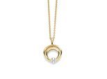 Kettenanhänger ADELIA´S "Anhänger aus 333 Gelbgold", gold, Schmuckanhänger, Damen, Gold, Kettenanhänger, mit Zirkonia