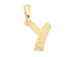 Buchstabenanhänger ADELIA´S "Buchstabenanhänger Y 333 Gold ( 8K )", gold, Schmuckanhänger, Damen, Y, Gold, Goldanhänger Buchstabe Y