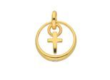 Kettenanhänger ADELIA´S "Kreuzanhänger 333 Gold ( 8K ) mit Zirkonia", gold, Schmuckanhänger, Damen, mit Zirkonia, Gold, Kettenanhänger, Goldanhänger Kreuz