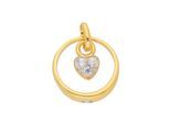 Kettenanhänger ADELIA´S "Herzanhänger 333 Gold ( 8K ) mit Zirkonia", gold, Schmuckanhänger, Damen, mit Zirkonia, Gold, Kettenanhänger, Goldanhänger Herz