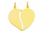 Puzzleanhänger ADELIA´S "Partneranhänger 333 Gold ( 8K )", gold, Schmuckanhänger, Damen, Gold, Goldanhänger Partneranhänger