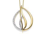 Kettenanhänger ADELIA´S "Anhänger aus 333 Gelbgold", gold, Schmuckanhänger, Damen, Gold, Kettenanhänger, mit Zirkonia