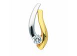 Kettenanhänger ADELIA´S "Anhänger 333 Gold ( 8K ) mit Zirkonia", silber, Schmuckanhänger, Damen, mit Zirkonia, Gold, Kettenanhänger, Goldanhänger