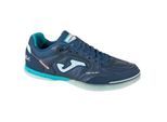 Joma - Herren Hallenfußballschuhe "Top Flex", Narbiges Leder (Dunkles Marineblau)