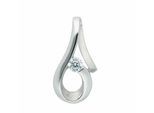 Kettenanhänger ADELIA´S "Anhänger 333 Weißgold ( 8K ) mit Zirkonia", silber, Schmuckanhänger, Damen, mit Zirkonia, Gold, Kettenanhänger, Goldanhänger