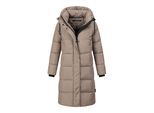 Marikoo dames lange gewatteerde winterjas Tabiaa XVI met capuchon & fleece