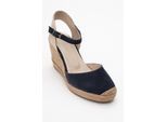 Sinta Suède Leren Platform Espadrille (Dames)