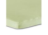 Bettlaken FLORELLA "DELUXE Zwirn Jersey, 100% Baumwolle", grün (linde), B:100cm L:200cm, Feinjersey, Obermaterial: 100% Baumwolle CO., Bettlaken, Bettlaken