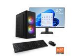 CSL PC-Komplettsystem "Spectrum V25288", Energieeffizienz: E, schwarz, Microsoft Windows 11 Home (64 Bit), 32 GB RAM 1.000 GB SSD, Computer_Komplettsysteme, PC-Komplettsystem