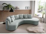 Ecksofa HOME AFFAIRE "Lazio modern und bequem, schmale Armlehnen, tolle Detailverarbeitung", blau (aqua), B:255cm H:94cm T:160cm, 93% Polyester, 7% Polyamid, Sofas, Ecksofa, zwei verschiedene Fußfarben wählbar