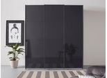 Schwebetürenschrank RAUCH "Kleiderschrank Schrank Garderobe Ankleide TOPSELLER OTELI", grau (graumetallic, hochglanz effektgrau), B:203cm H:229cm T:62cm, Holzwerkstoff, Schränke, Schwebetürenschrank, Breiten 203/271/315/360 cm Höhen 210/229 cm MADE IN GERMANY
