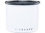 Vorratsdose AIRSCAPE "Airscape", weiß, B:12,1cm H:14cm L:12,1cm Ø:12,1cm, Edelstahl, Kunststoff, Lebensmittelaufbewahrungsbehälter, Vorratsdose, mit Ventil-Deckel, robuste Verarbeitung