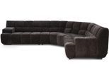 Ecksofa DESIGNWERK "Cielo L-Form, Design und aufwendige Detailverarbeitung", solaris ferro, B:338cm H:83cm T:338cm, 100% Polyester, Sofas, Ecksofa, mit Sitztiefenverstellung