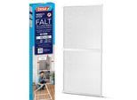 tesa® Fliegengitter INSECT STOP Premium, zum Befestigen an Türrahmen, mit teleskopierbarem Aluminiumrahmen, L 1000 x B 2200 mm, weiß-transparent