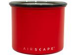 Vorratsdose AIRSCAPE "Airscape", rot (signalrot), B:12,1cm H:14cm L:12,1cm Ø:12,1cm, Edelstahl, Kunststoff, Lebensmittelaufbewahrungsbehälter, Vorratsdose, mit Ventil-Deckel, robuste Verarbeitung