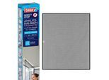 tesa® Fliegengitter INSECT STOP, zum Befestigen an Fensterrahmen, L 1200 x B 1400 mm, anthrazit-transparent