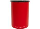 Vorratsdose AIRSCAPE "Airscape", rot (signalrot), B:12,1cm H:17cm L:12,1cm Ø:12,1cm, Edelstahl, Kunststoff, Lebensmittelaufbewahrungsbehälter, Vorratsdose, mit Ventil-Deckel, robuste Verarbeitung