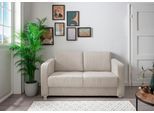 Schlafsofa HOME AFFAIRE "MIA modern und bequem, schmale Armlehnen, Einzelauszug", beige, B:159cm H:88cm T:87cm, 93% Polyester, 7% Polyamid, Sofas, Schlafsofa, zwei verschiedene Fußfarben wählbar