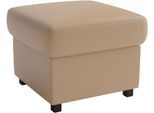 Polsterhocker SIT & MORE "Montego", cappuccino, B:58cm H:46cm T:58cm, Hocker, Polsterhocker