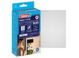 tesa® Klett-Fliegengitter INSECT STOP Premium, zum Befestigen an Fensterrahmen, L 1300 x B 1500 mm, anthrazit-transparent